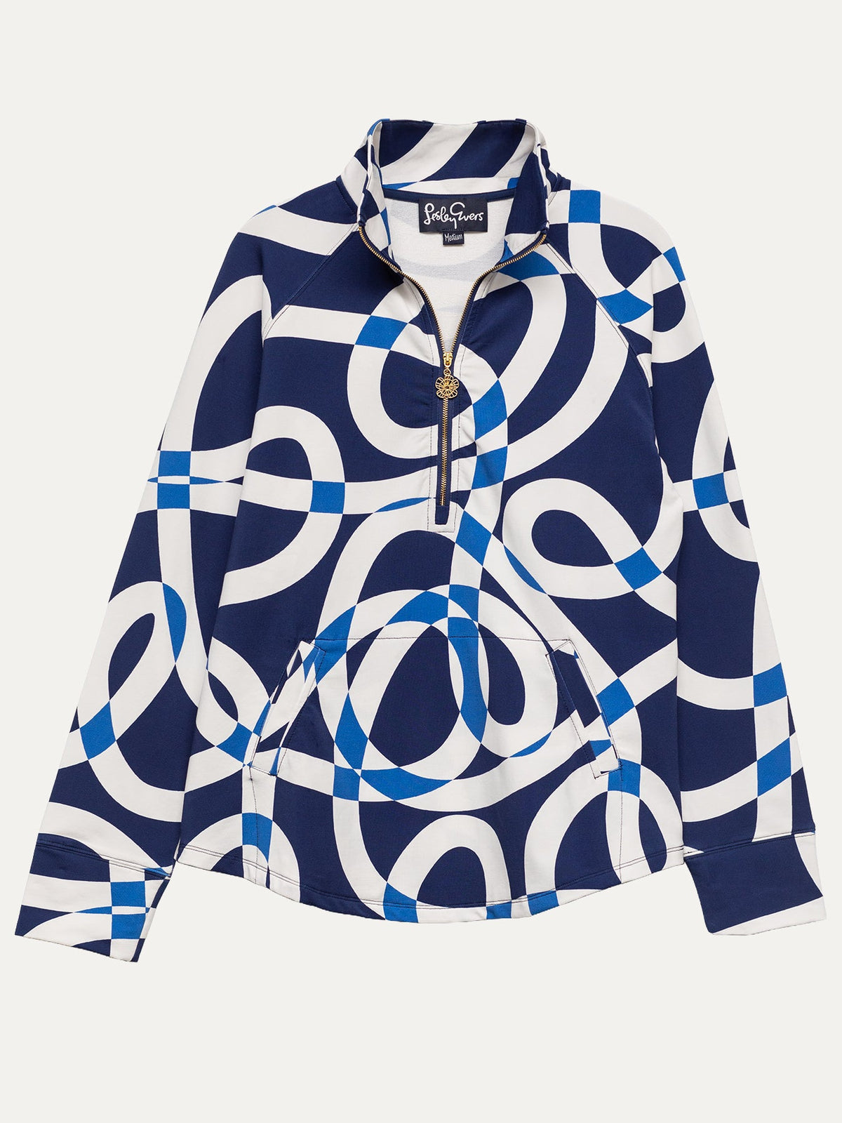 SYDNEY pullover Ribbon Navy - Lesley Evers-pickleball collection-Shop-Shop/All Products
