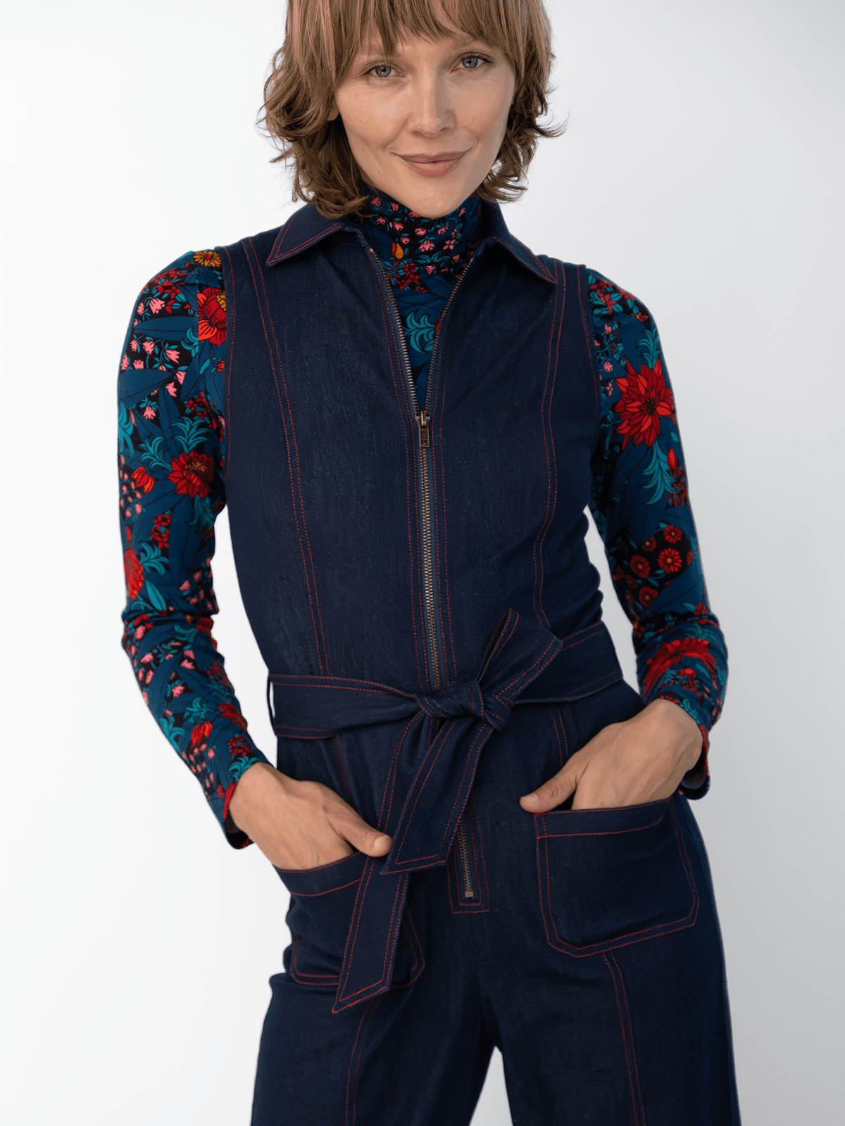 TABITHA jumpsuit Denim - Lesley Evers-Best Seller-Bottoms-jump suit