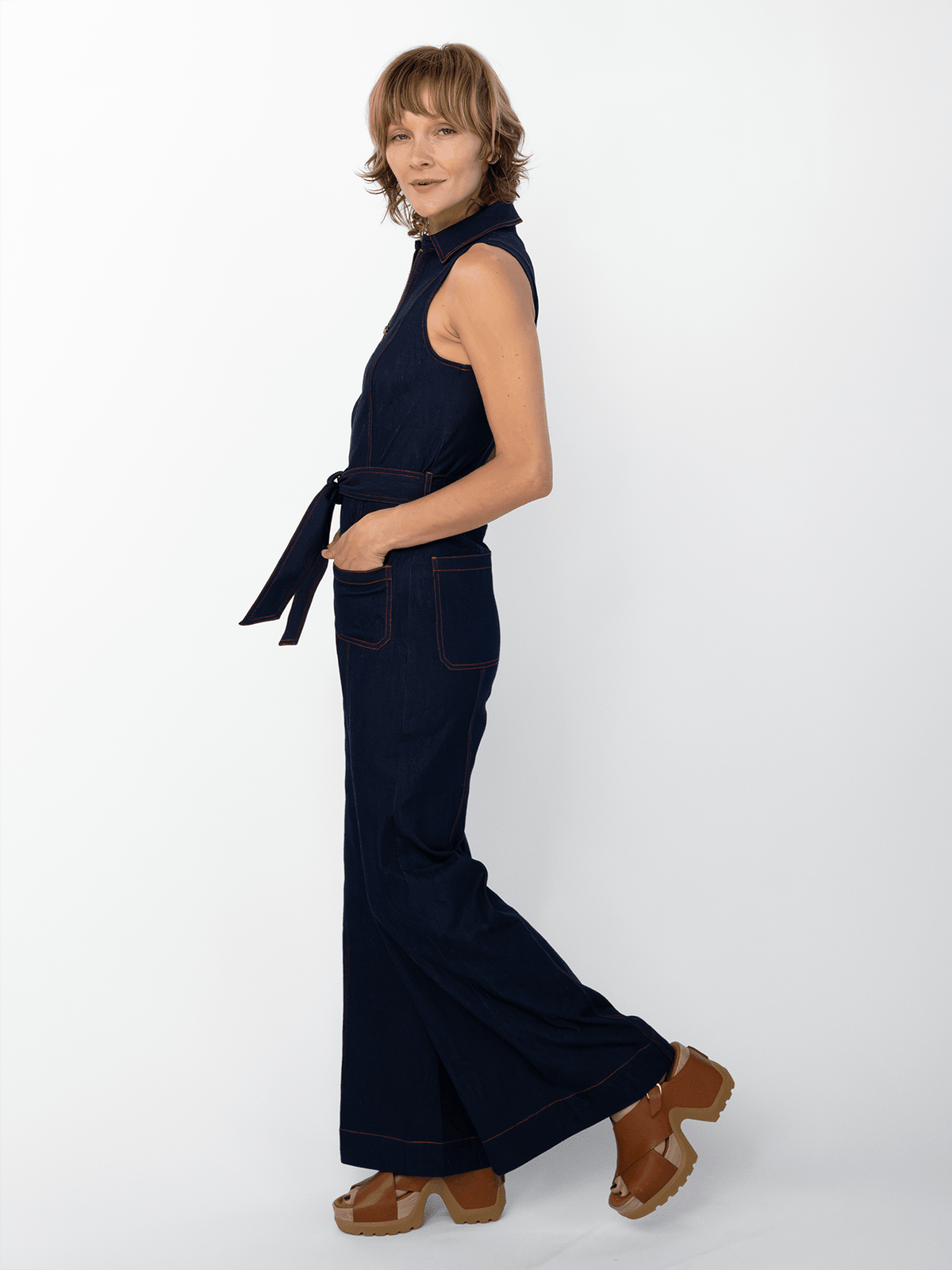 TABITHA jumpsuit Denim - Lesley Evers-Best Seller-Bottoms-jump suit