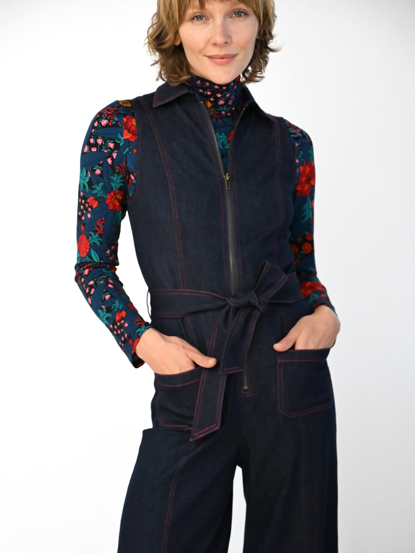 TABITHA jumpsuit Denim - Lesley Evers-Best Seller-Bottoms-jump suit