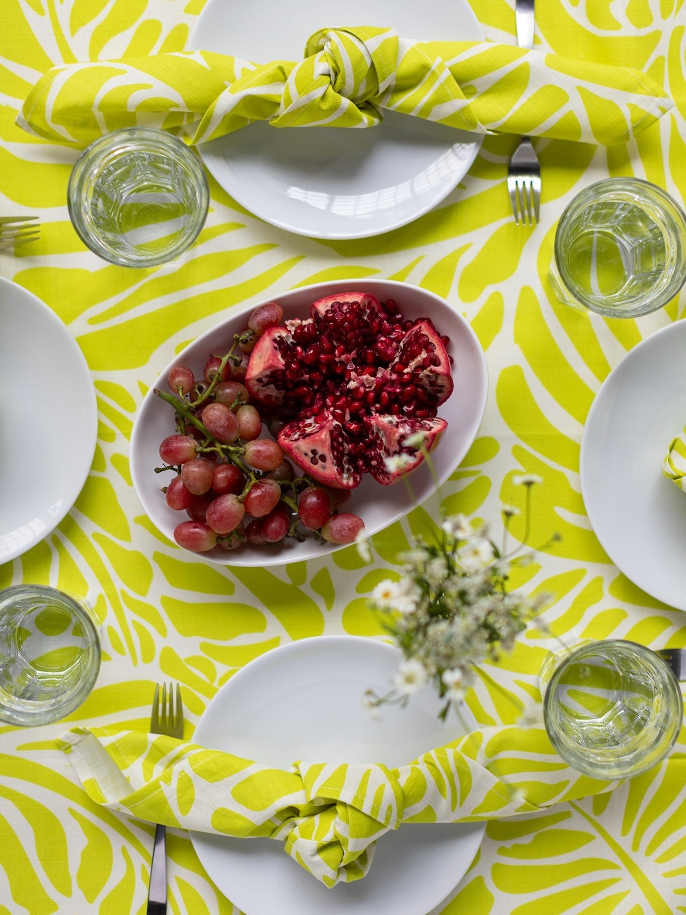 TABLECLOTH Frond - Lesley Evers - 23 - HG200 - W1 - Gems - gems garnet