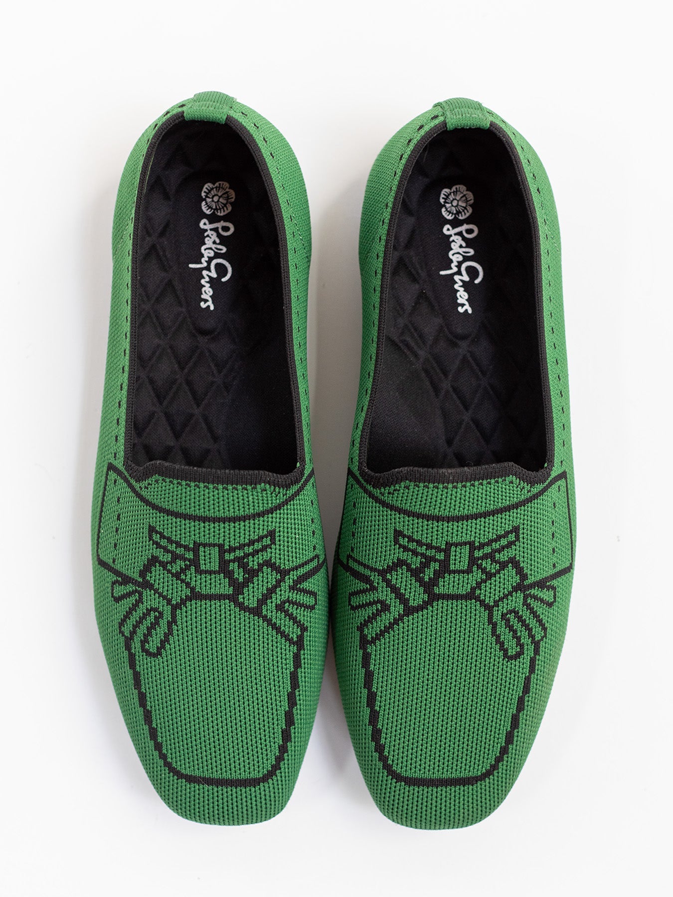 TASSEL LOAFER Green - Lesley Evers - knit shoe - loafer - shoe