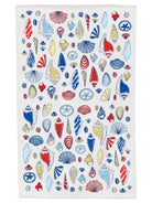 TEA TOWEL set of 2 Seashells - Lesley Evers - dishtowel - Gifts - gifts under $75