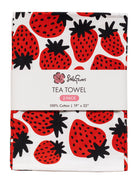 TEA TOWEL set of 2 Strawberries - Lesley Evers - dishtowel - Gifts - gifts under $75