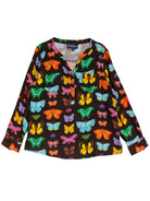 TERESA blouse Butterflies and Moths Brown - Lesley Evers - Best Seller - Shop - Shop/All Products