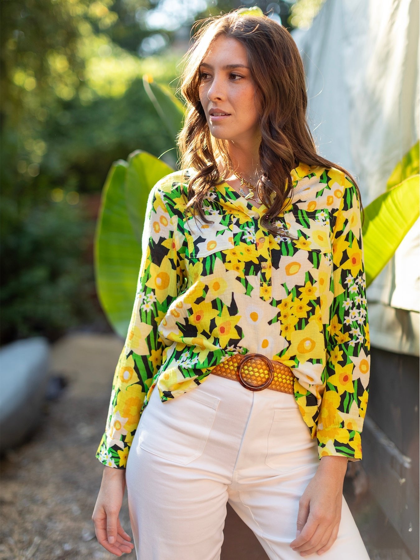 TERESA blouse Daffodils - Lesley Evers - Best Seller - daffodils - daffodils yellow