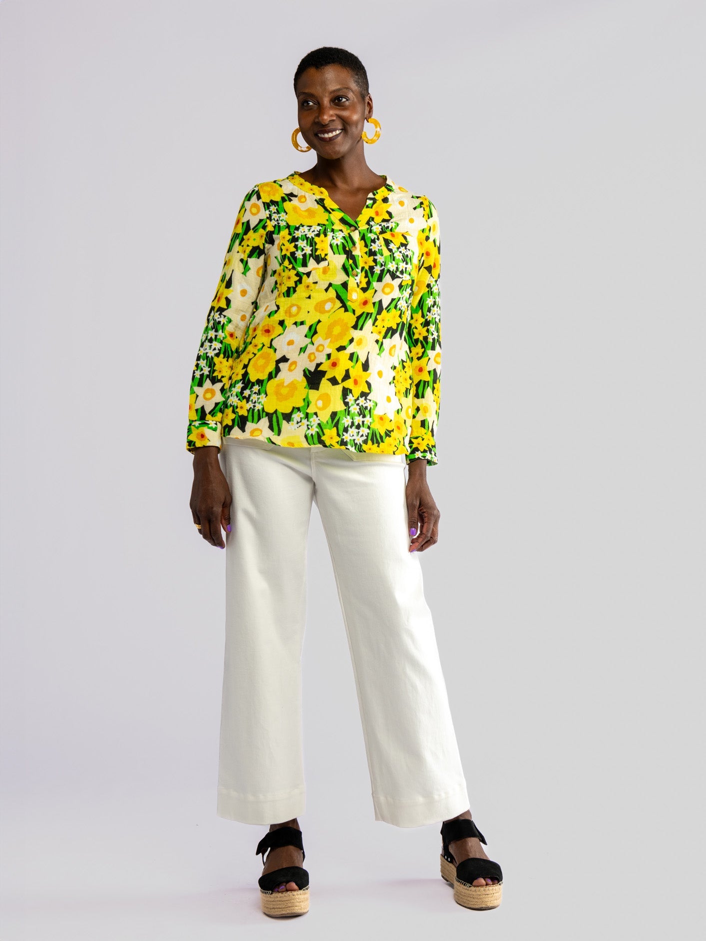 TERESA blouse Daffodils - Lesley Evers-Best Seller-Shop-Shop/All Products