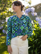 TERESA blouse Jubilee Blue - Lesley Evers - Best Seller - Shop - Shop/All Products