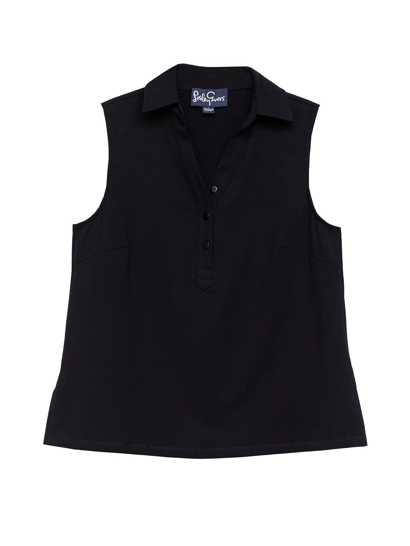 TESSA top Black - Lesley Evers - Button Top - clothing - colorful