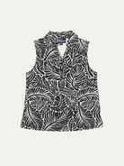 TESSA top Frond Black - Lesley Evers-Button Top-clothing-colorful