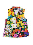 TESSA top Garden Party - Lesley Evers - Button Top - clothing - colorful