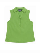 TESSA top Green - Lesley Evers - Button Top - clothing - colorful