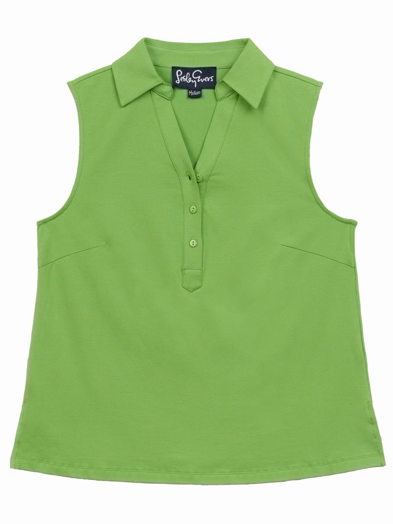 TESSA top Green - Lesley Evers - Button Top - clothing - colorful