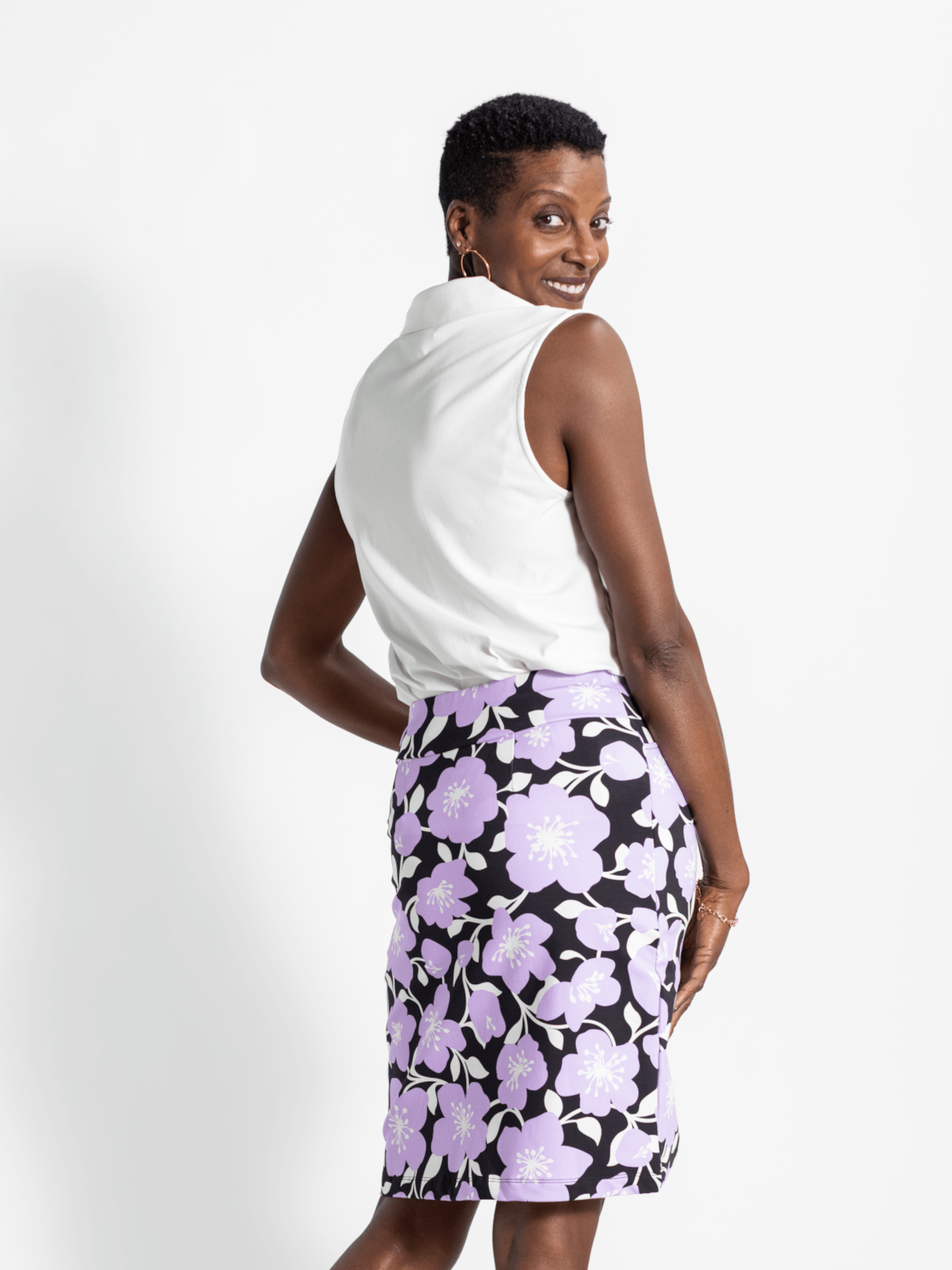 TESSA top White - Lesley Evers - Button Top - clothing - colorful