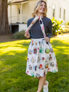 THEA scarf Cakes - Lesley Evers - Accessories - cotton silk - gifts under $75
