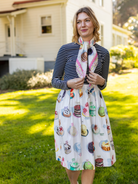 THEA scarf Cakes - Lesley Evers - Accessories - cotton silk - gifts under $75