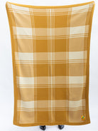 THROW BLANKET Butterscotch Plaid - Lesley Evers - Bedding - Blanket - gifts under $150
