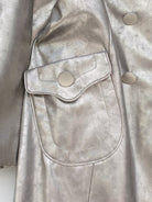 TIERNEY coat Silver - Lesley Evers - coat - duster - faux leather