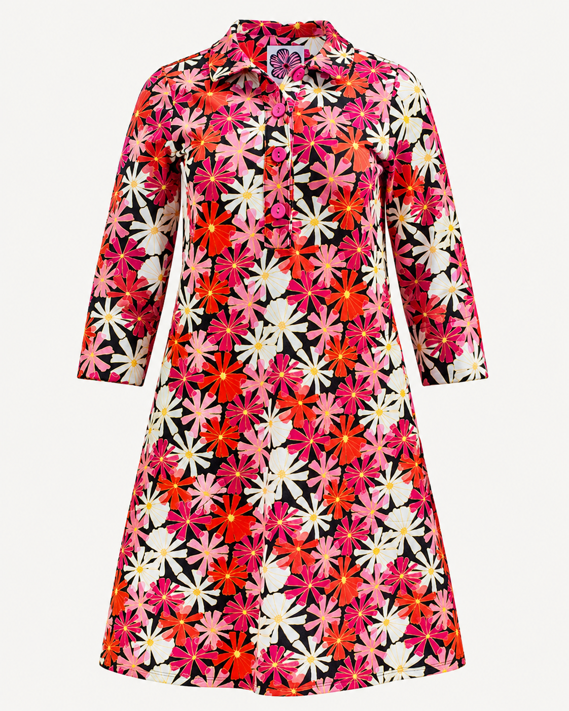 TIPPI dress Asters Pink - Lesley Evers - Dress - new - Shop