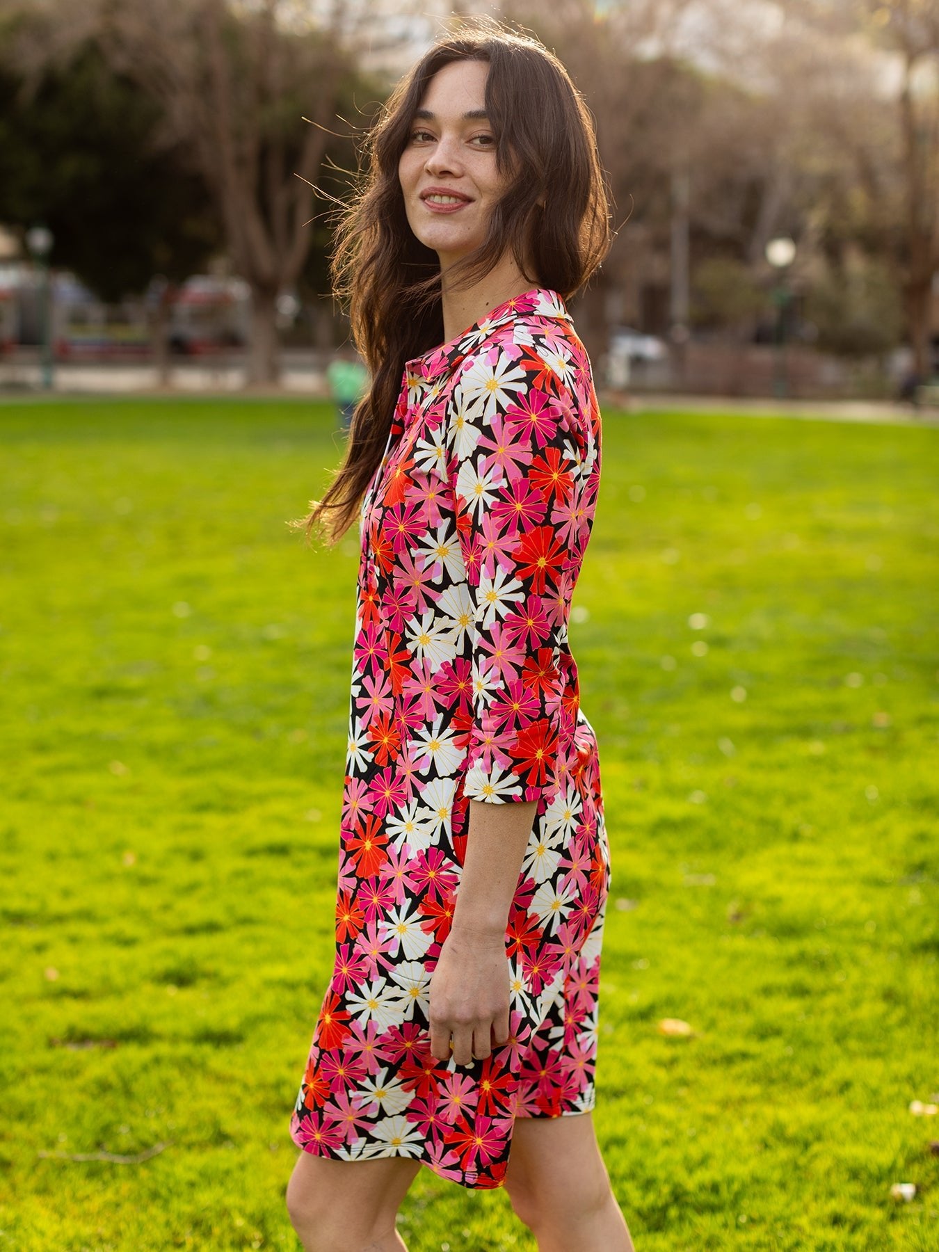 TIPPI dress Asters Pink - Lesley Evers - Dress - new - Shop