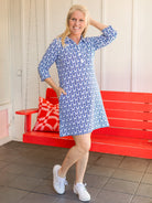 TIPPI dress Danish Flower Blue - Lesley Evers - Dress - jubilee - jubilee multi