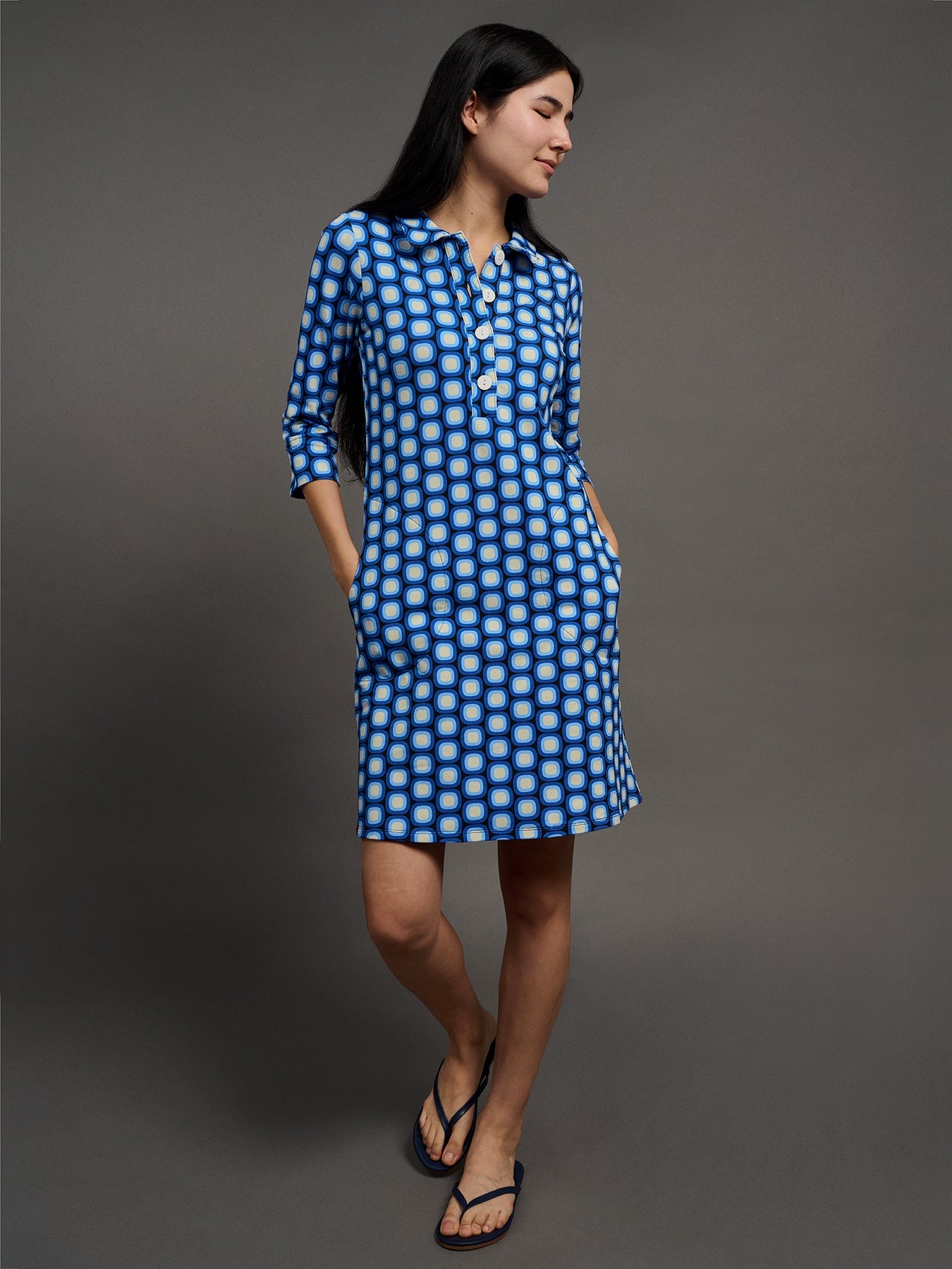TIPPI dress Dots Blue - Lesley Evers - Dress - new - Shop