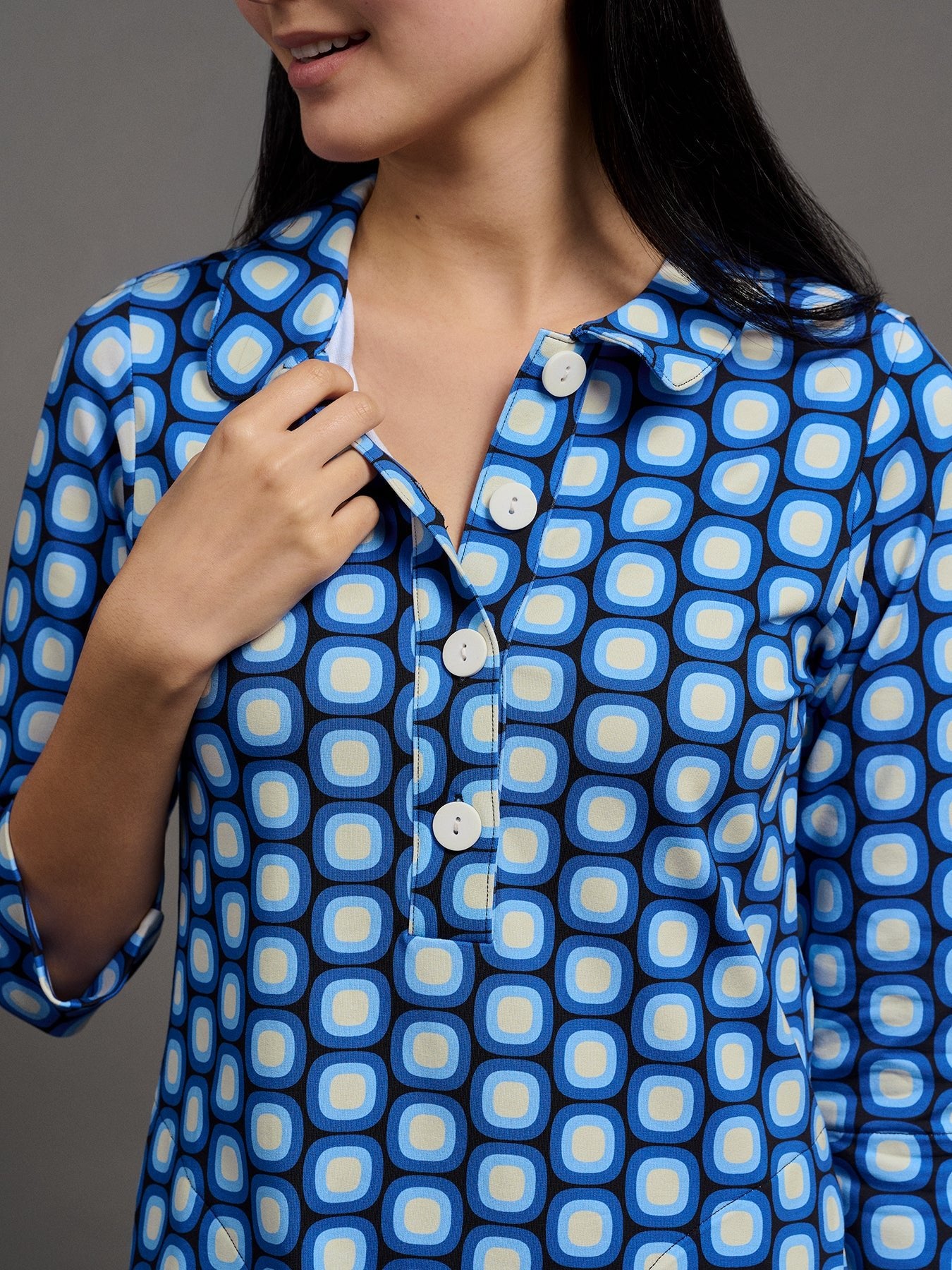 TIPPI dress Dots Blue - Lesley Evers - Dress - new - Shop