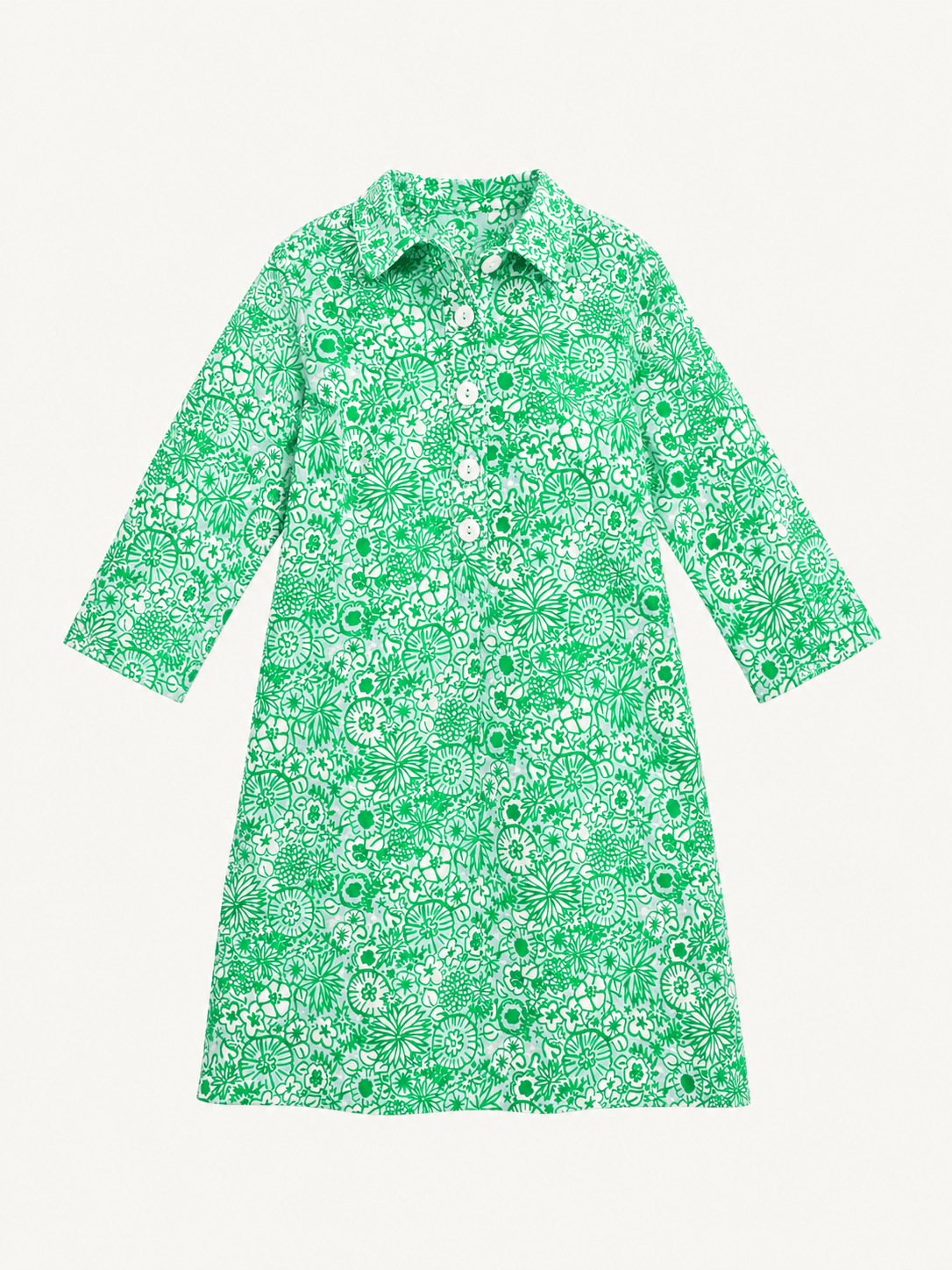 TIPPI dress Flower Patch Green - Lesley Evers-Dress-new-service_blocked