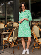 TIPPI dress Flower Patch Green - Lesley Evers - Dress - new - Shop