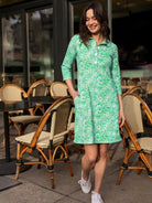 TIPPI dress Flower Patch Green - Lesley Evers - Dress - new - Shop