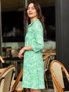 TIPPI dress Flower Patch Green - Lesley Evers - Dress - new - Shop