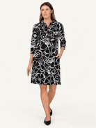 TIPPI dress Full Bloom Black and White - Lesley Evers-Dress-new-Shop
