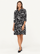 TIPPI dress Full Bloom Black and White - Lesley Evers-Dress-new-Shop