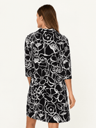 TIPPI dress Full Bloom Black and White - Lesley Evers-Dress-new-Shop