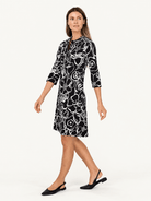 TIPPI dress Full Bloom Black and White - Lesley Evers-Dress-new-Shop