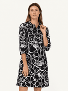 TIPPI dress Full Bloom Black and White - Lesley Evers-Dress-new-Shop