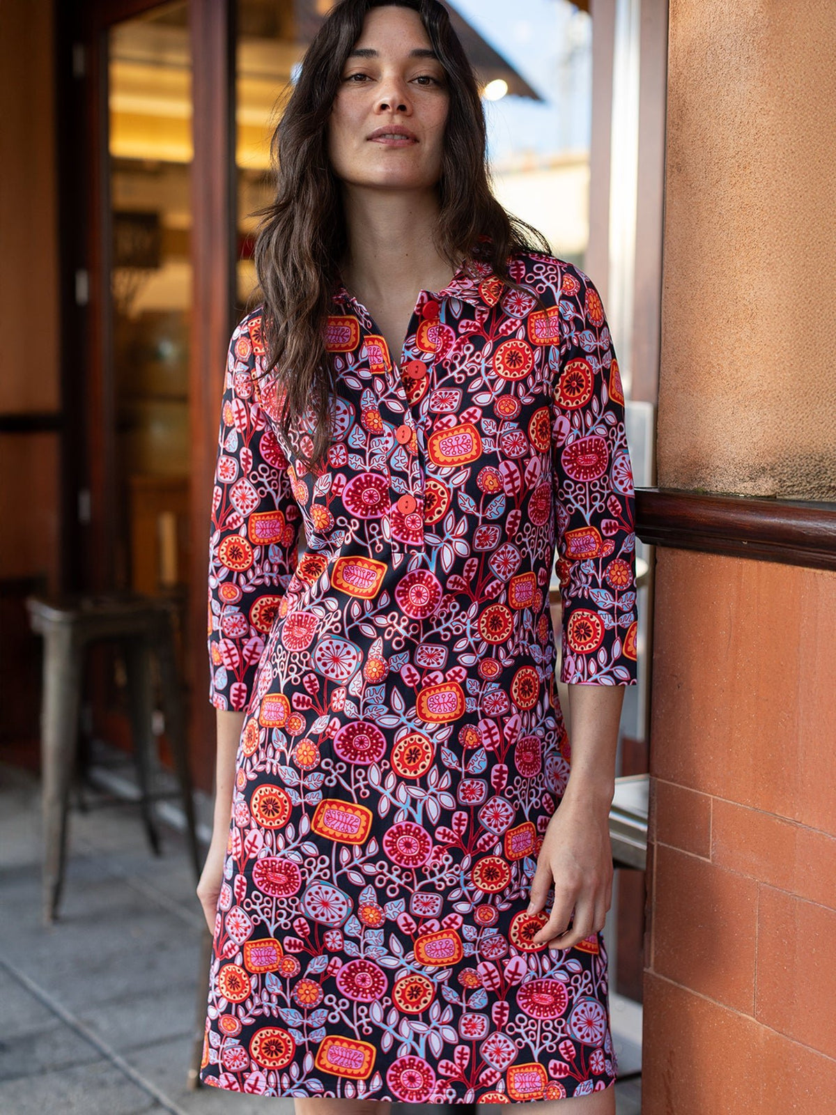 TIPPI dress Petal Pop Red - Lesley Evers-Dress-new-Shop