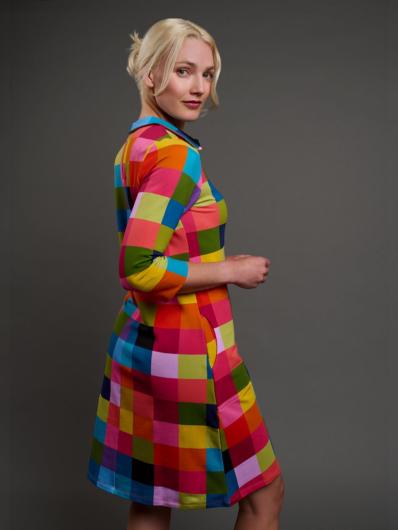 TIPPI dress Plaid Multi – Lesley Evers
