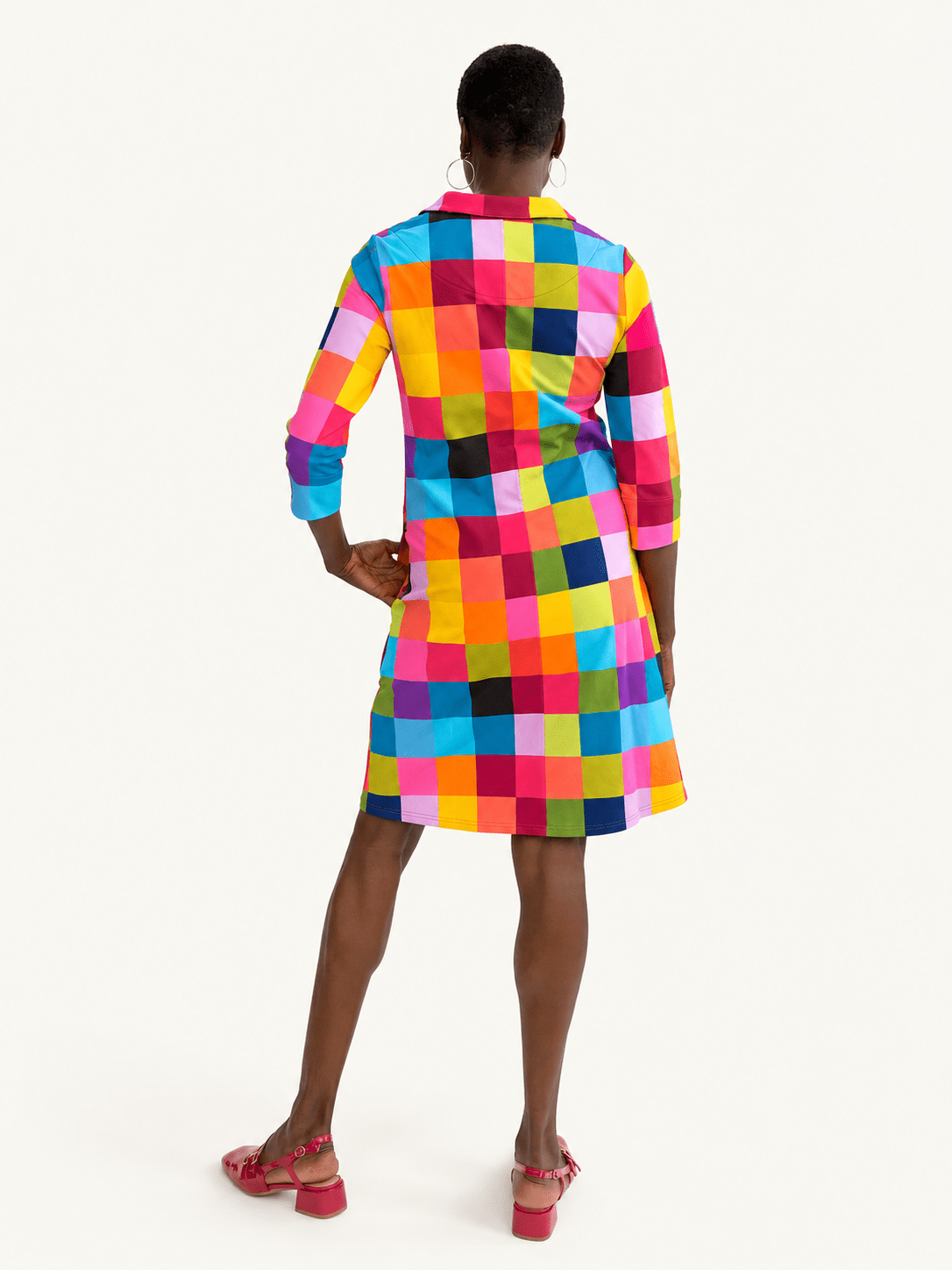 TIPPI dress Plaid Multi - Lesley Evers-Dress-new-Shop