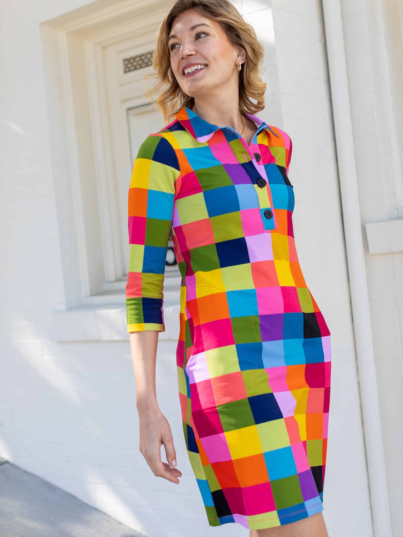 TIPPI dress Plaid Multi - Lesley Evers - Dress - new - Shop