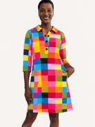 TIPPI dress Plaid Multi - Lesley Evers-Dress-new-Shop