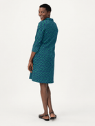 TIPPI dress Polka Dots Navy and Green - Lesley Evers-Dress-new-Shop