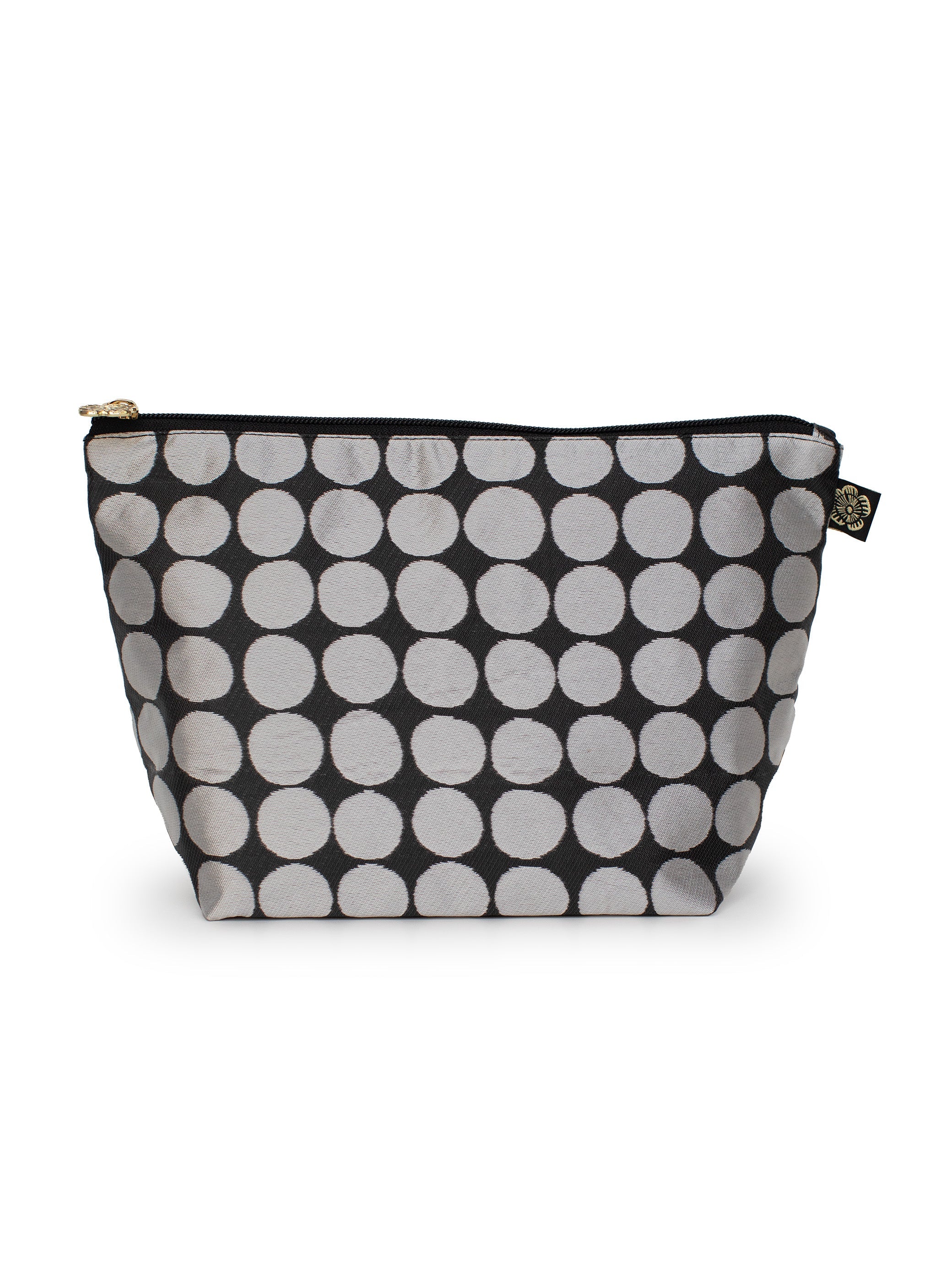 Toiletry Pouch jacquard Dots Black and White - Lesley Evers - Accessories - Bonnie cover - garden party