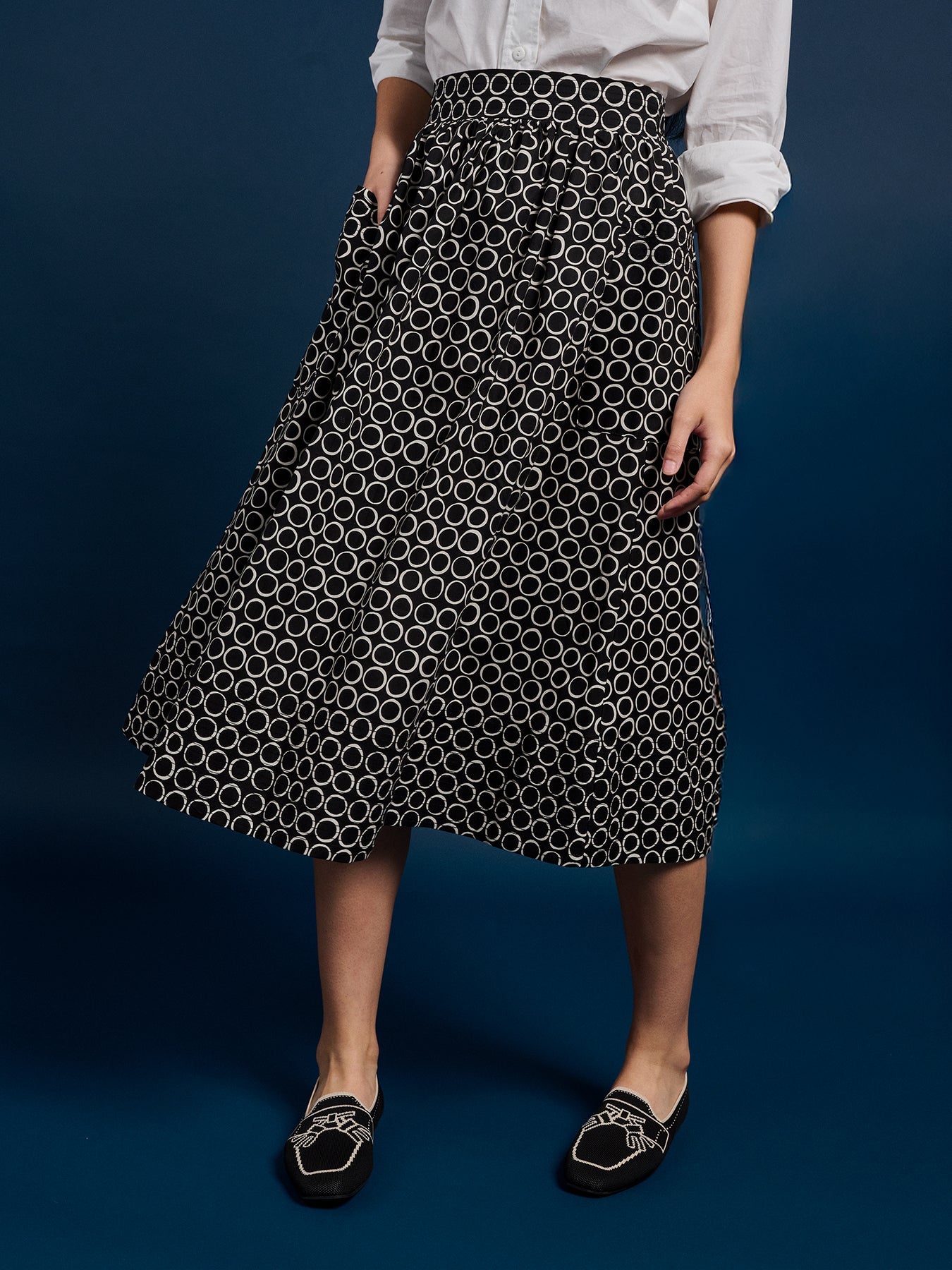 TRUDY skirt Black Dots - Lesley Evers - Best Seller - Bottoms - Shop