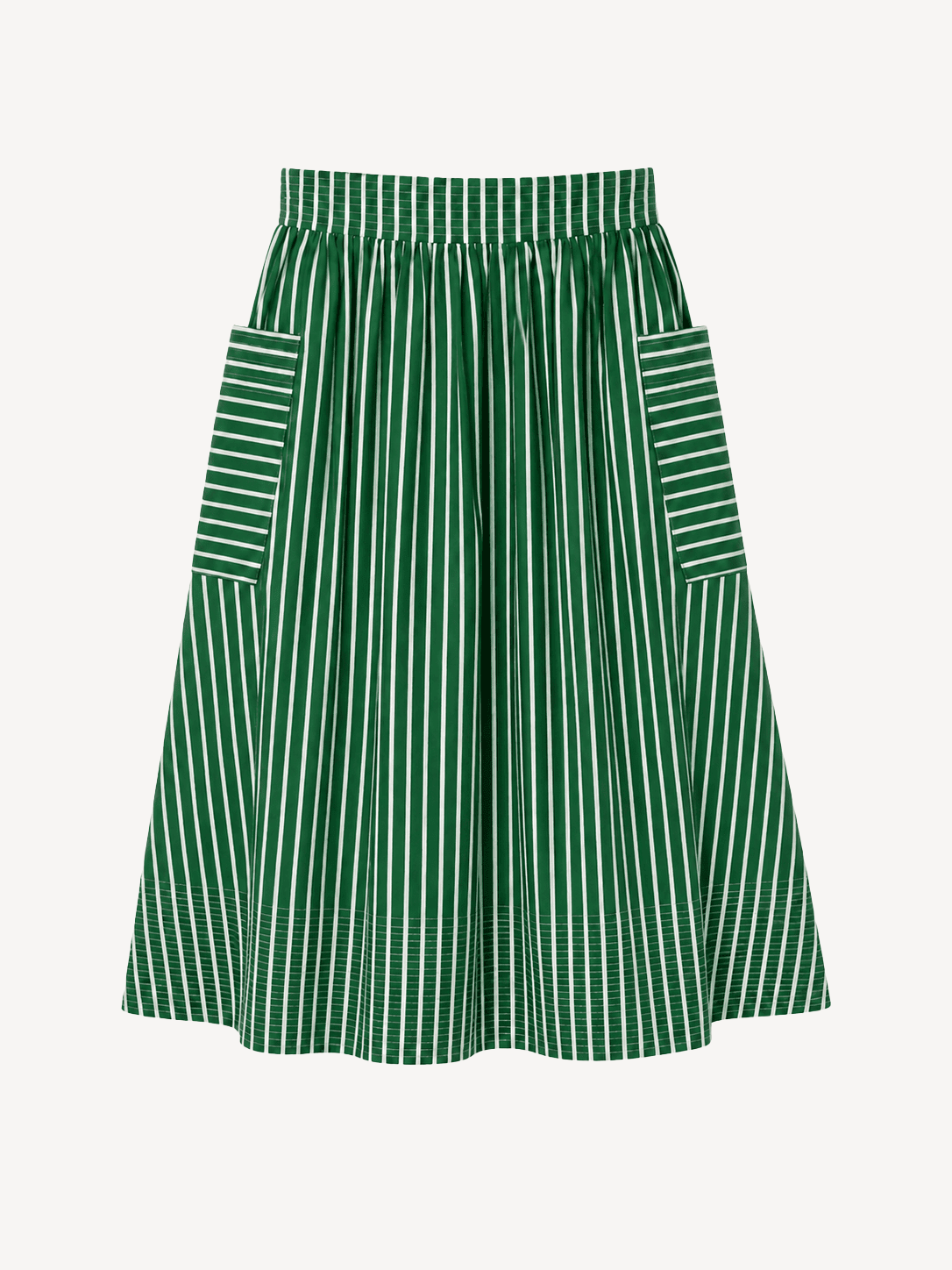 TRUDY skirt Green Stripe - Lesley Evers-Best Seller-Bottoms-new