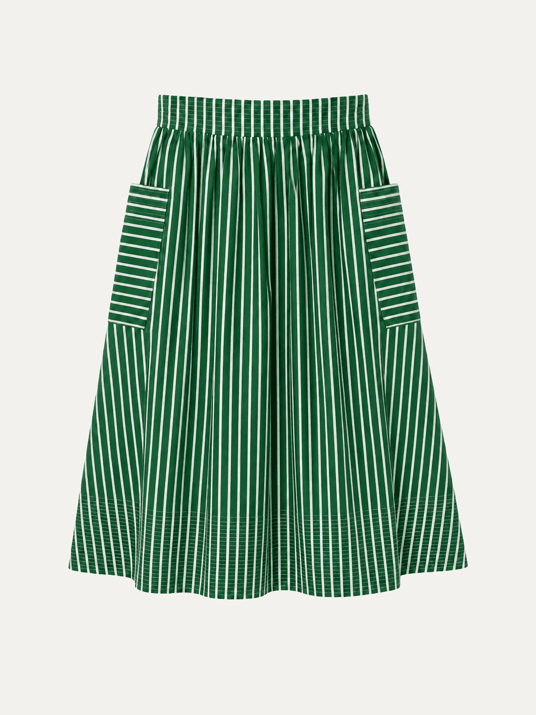 TRUDY skirt Green Stripe - Lesley Evers-Best Seller-Bottoms-new