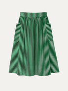 TRUDY skirt Green Stripe - Lesley Evers-Best Seller-Bottoms-new