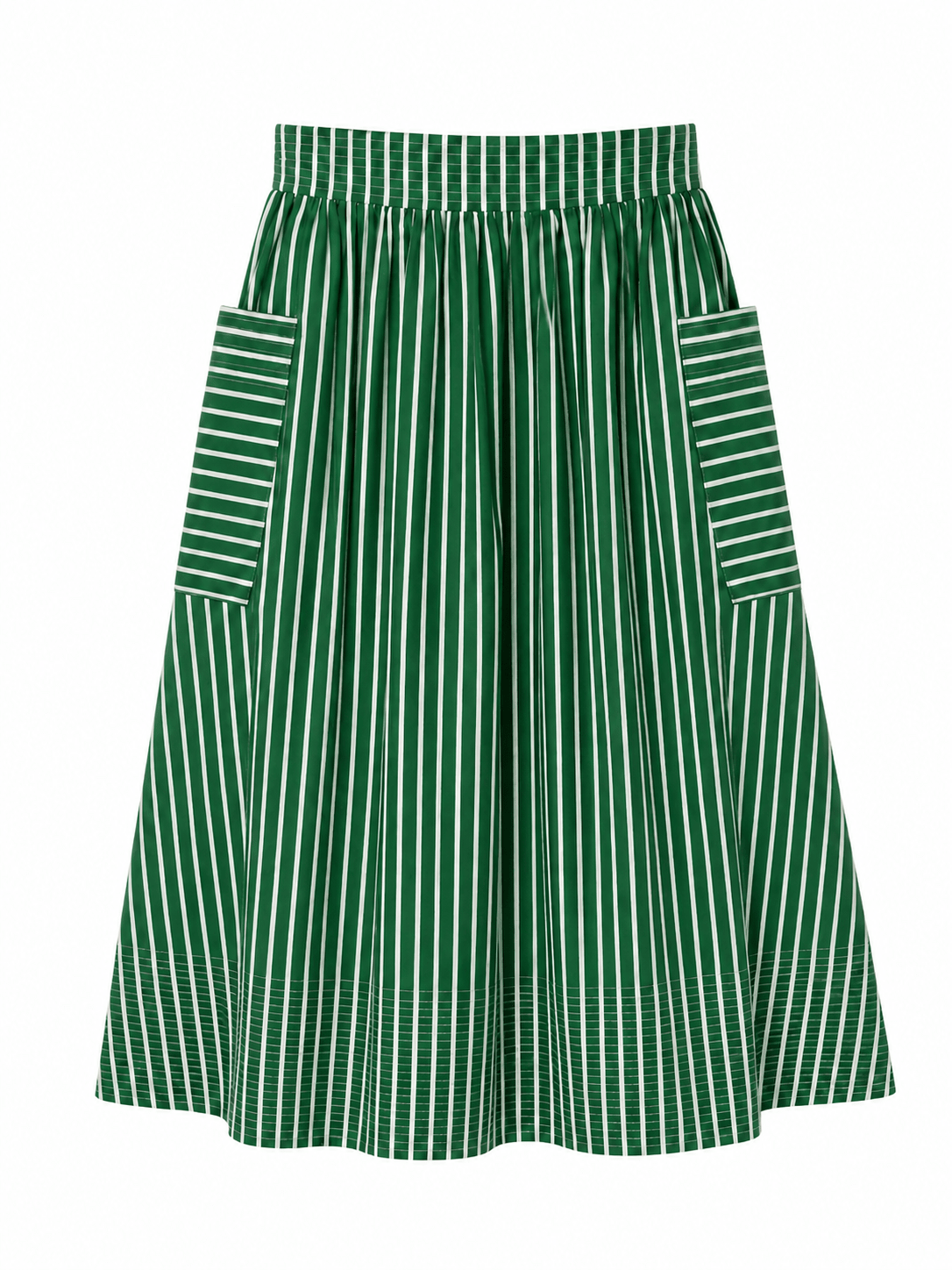 TRUDY skirt Green Stripe - Lesley Evers - Best Seller - Bottoms - new