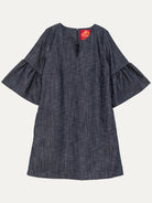 VERA dress Denim - Lesley Evers-Black-black dress-Dress