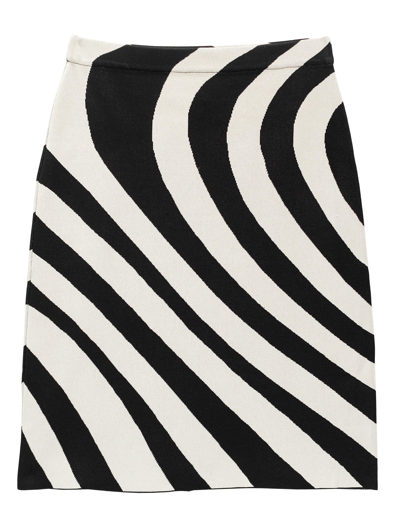 VERTA knit skirt Black and Ivory Lines - Lesley Evers - Bottoms - Shop - Shop/All Products